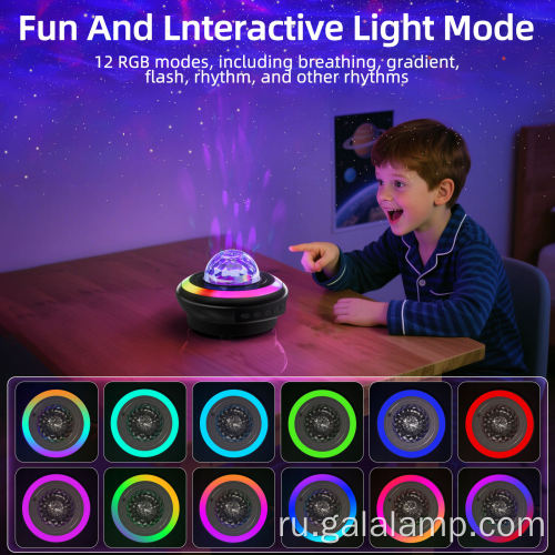 Музыкальный портативный переключатель управления звездной ночью, проектор из АБС-пластика